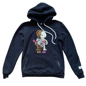 FIFLP Hoodie BKYS 3D-Bear Men S Black Bitter Sweet Cotton